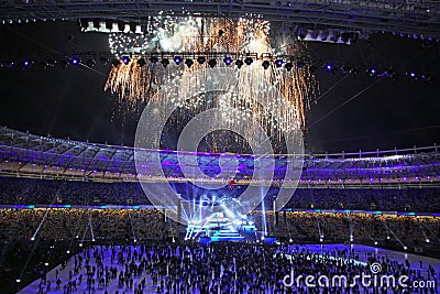 Opening ceremony of Olympic stadium in Kyiv Editorial Stock Photo