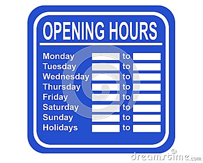 Opening Hours Stock Images - Image: 703564