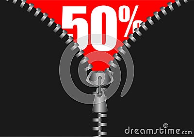 Opening sale Vector Illustration