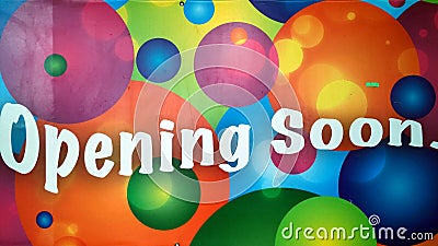 Opening soon Stock Photo