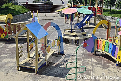 Openspace nursery playground Stock Photo