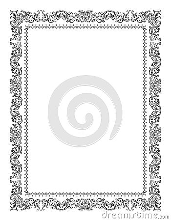 Openwork frame vector Vector Illustration