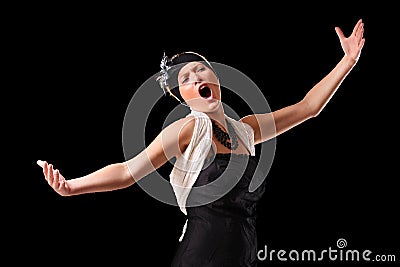 Opera diva Stock Photo