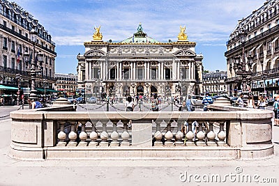 Opera House Paris - Grand Opera Opera Garnier. Paris, France Editorial Stock Photo