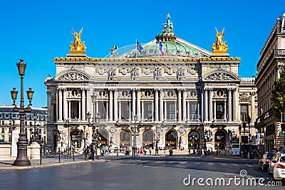 Opera National de Paris - Grand Opera (Opera Garnier), Paris, Fr Editorial Stock Photo