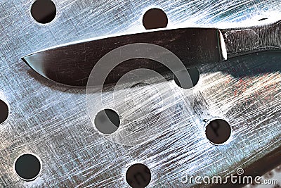 Operating instrument of medical pathologist Stock Photo