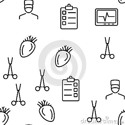Operating Instruments Vector Seamless Pattern Vector Illustration