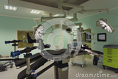 Operating room in modern clinic Editorial Stock Photo