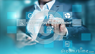 Operations Management Strategy Business Internet Technology Concept Stock Photo