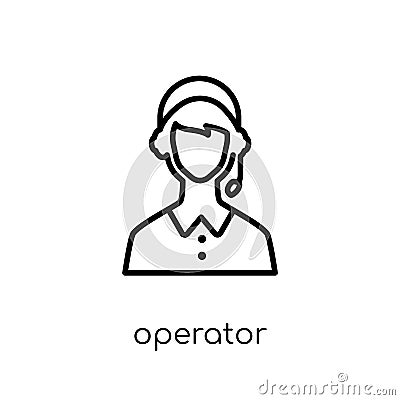 Operator icon from Delivery and logistic collection. Vector Illustration