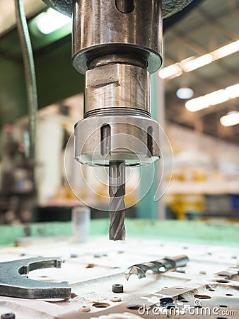 Opertor machining mold and die parts for automotive Stock Photo