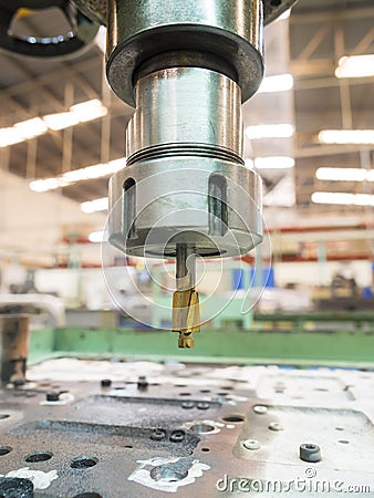 Opertor machining mold and die parts for automotive Stock Photo