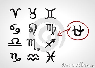 Ophiuchus. 13th signs zodiac horoscope hand drawn vector Vector Illustration