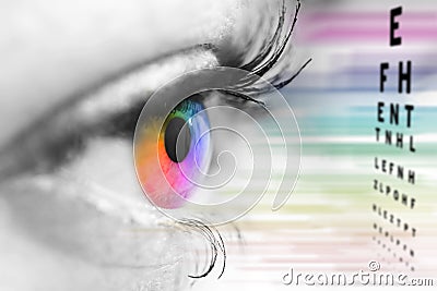 Ophthalmologist concept. Stock Photo