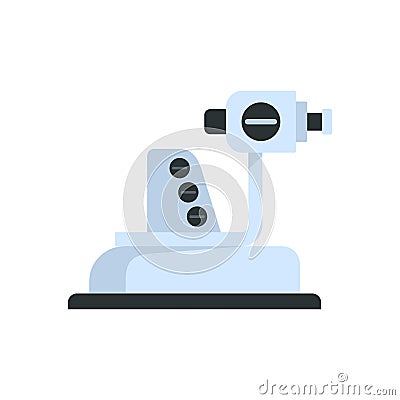 Ophthalmologist equipment icon flat isolated vector Cartoon Illustration