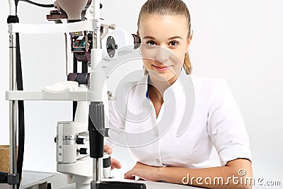 Ophthalmologist. Stock Photo