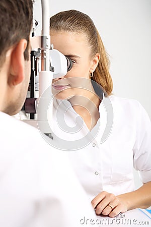 Ophthalmologist. Stock Photo