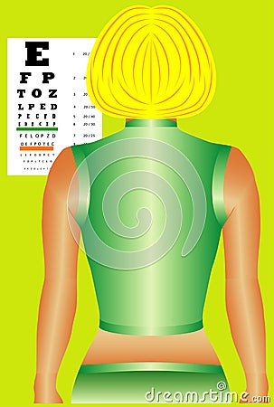 Ophthalmology chart Stock Photo