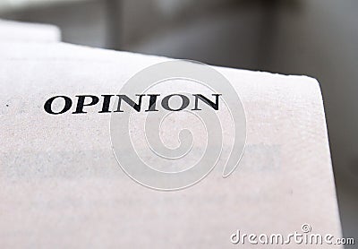 Opinion Stock Photo