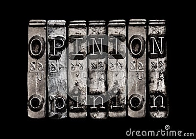 Opinion concept Stock Photo