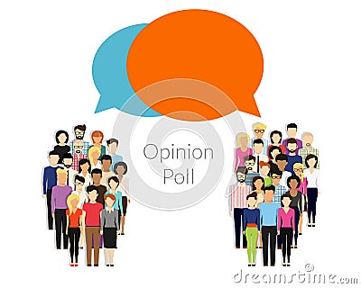 Opinion poll Vector Illustration