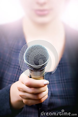 Opinion poll and public feedback concept Stock Photo