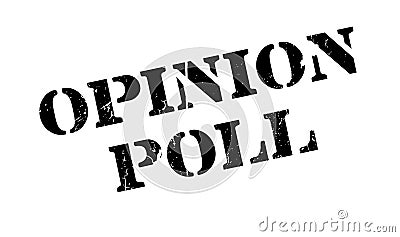 Opinion Poll rubber stamp Vector Illustration