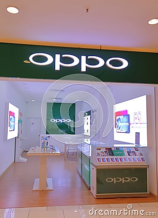 Oppo mobile phone company Editorial Stock Photo