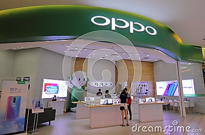 Oppo mobile phone company Editorial Stock Photo