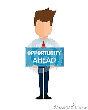 Opportunities ahead, super quality abstract business poster Stock Photo