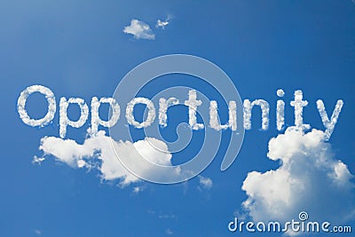Opportunity clouds Stock Photo