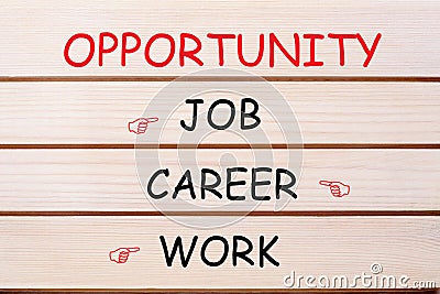 Opportunity Job Career Work Stock Photo