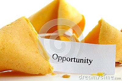 Opportunity knocks Stock Photo