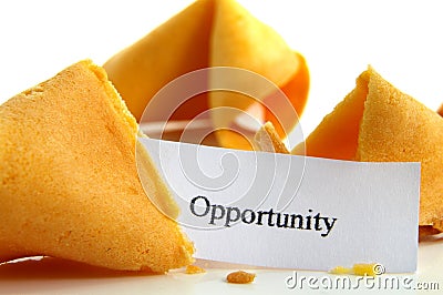 Opportunity knocks Stock Photo