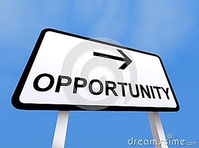 Opportunity sign Stock Photo