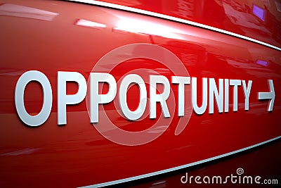 Opportunity sign Stock Photo