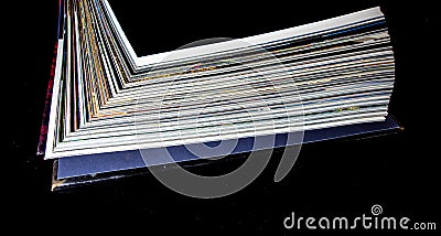 The opposite of spine book Stock Photo