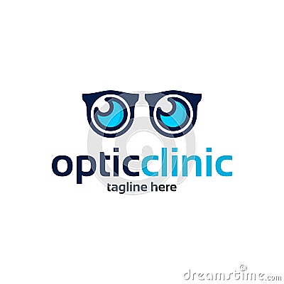 Modern Of Optic Clinic Design Vector Stock Photo