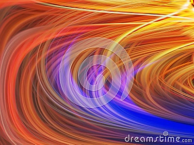 Optical abstract twisted light. Fibers effect background. Power energy element. Hypnotize motion cosmic waves. Stock Photo