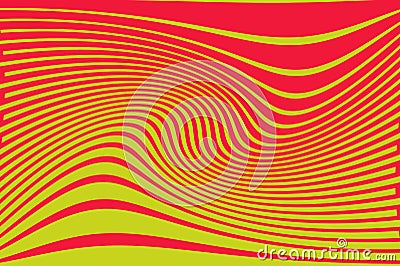 Optical art background Glitch abstract pattern Curve Random Chaotic Lines Vector Illustration