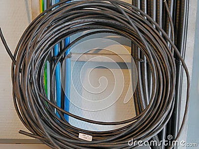 Optical cable station Stock Photo