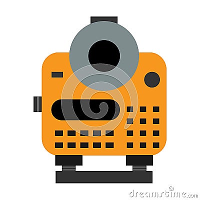 Optical distance measuring device. Vector illustration Vector Illustration