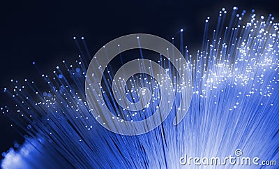 Optical fibers Stock Photo