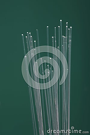 Optical fibers Stock Photo