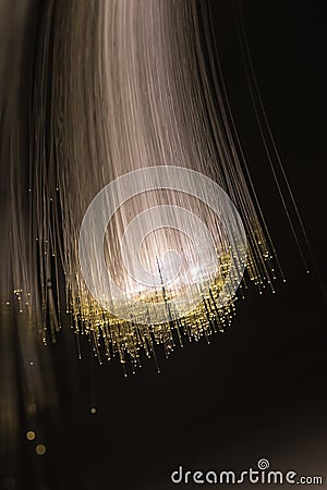 Optical fibres Stock Photo