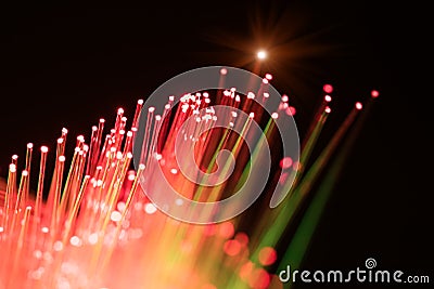 Optical fibres Stock Photo