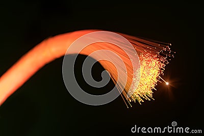 Optical fibres Stock Photo