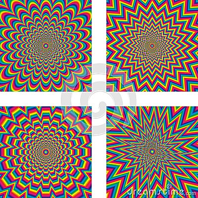 Optical illusion Vector Illustration