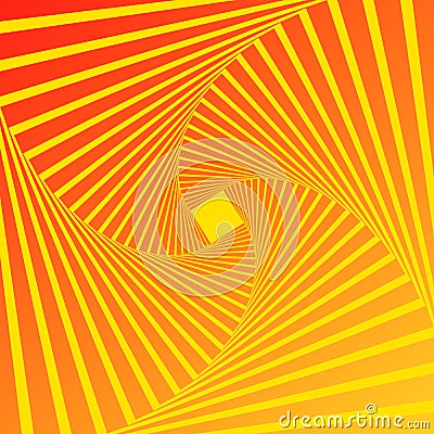 Optical illusion, rotation pattern Vector Illustration