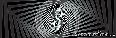 Optical illusion, rotation pattern Vector Illustration